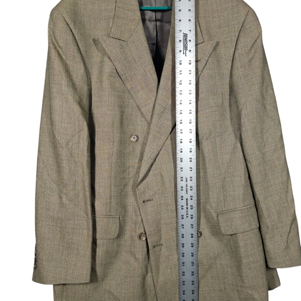 Vintage Burberrys 100%‎ Pure Wool Plaid Blazer Sports Jacket Made In Usa